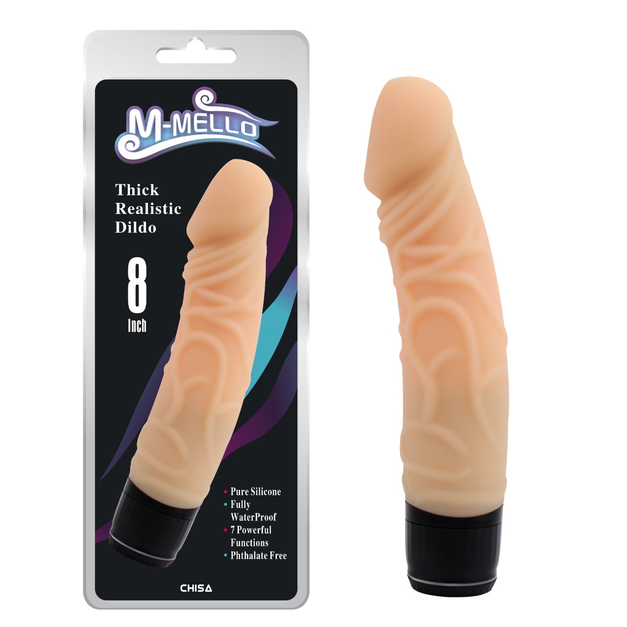 Vibrador Mello Realistic 8"