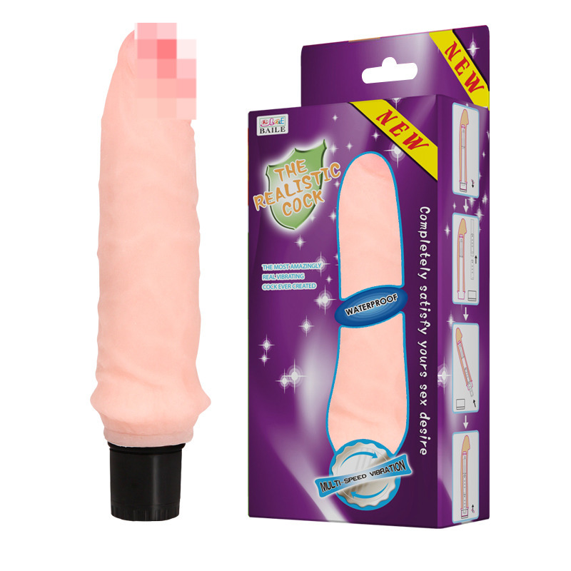 Vibrador Recto Piel